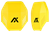 Axil LLC MXPLTY MX Plate  Polymer Over the Head Yellow