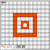 EZ-Aim 15495 Grid Target  Paper Hanging 12"x12" Orange/White 12 Per Pack