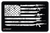 TekMat TEK42GFUSA USA Gun Flag Door Mat Black/White Rubber 25"x42"