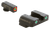 AmeriGlo GL241 Custom Classic Sight Set for Glock  Green Tritium Orange Outline Front Sight-Green Tritium White Outline Rear Sight