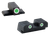 AmeriGlo XD191 Classic Tritium Sight Set for Springfield Armory XD  Green Tritium White Outline Front Sight-Green Tritium White Outline Rear Sight