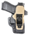 DeSantis Gunhide 230KJ1LZ0 Hyeye  IWB Black Kydex Compatible w/ Glock 19/23/32/45/19x/19 Gen 5 Ambidextrous
