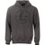 DISTRESSED RETICLE HOODIE LARGE GUNMETAL