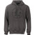 DISTRESSED RETICLE HOODIE LARGE GUNMETAL