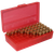 MTM Case-Gard P503829 Ammo Box Flip-Top Multi Caliber Handgun Clear Red Polypropylene 50rd