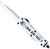 CobraTec Knives SCATIFS3TNS FS-3 Come And Take It Small 3" OTF Tanto Plain Satin D2 Steel Blade, 4.50" White "Come And Take It" Aluminum Cerakoted Handle