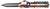 Templar Knife LZTX121 Premium Weighted Texan Large 3.55" OTF Dagger Plain Black Oxide Stonewashed D2 Steel Blade, 5.25" Red/White/Blue w/"The LONE STAR State" Aluminum Zinc Alloy Handle