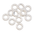 GrovTec US Inc GTHM64 Spacers Bulk Parts Packs White 48 Per Pack