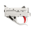 Timney Triggers 10222C16 Replacement Trigger  Single-Stage Curved Trigger with 2.75 lbs Draw Weight & Silver/Red Finish for Ruger 10/22