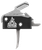 Rise Armament RA434SLVRAWP RA-434 High Performance Single-Stage Flat Trigger with 3.50 lbs Draw Weight & Black/Silver Finish for AR-Platform