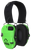 Walker's GWPRSEMHVG Razor Slim Electronic Muff 23 dB Over the Head Hi-Viz Green/Black Polymer