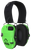 Walker's GWPRSEMHVG Razor Slim Electronic Muff 23 dB Over the Head Hi-Viz Green/Black Polymer