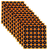 EZ-Aim 15250 Splash Reactive  Self-Adhesive Paper Black/Orange 1" Bullseye 12 Pack
