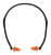Walker's GWPPLGBND Pro-Tek Ear Plug Band Foam, 25 dB, Behind The Neck Orange/Black Adult