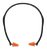 Walker's GWPPLGBND Pro-Tek Ear Plug Band Foam, 25 dB, Behind The Neck Orange/Black Adult