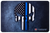 TekMat TEKR17PUNISHERBL Punisher Blue Line Cleaning Mat Black/White/Blue Rubber 11"x17" Blue Line Punisher Skull