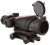 Trijicon 100228 ACOG  Black Hardcoat Anodized 4x32mm Illuminated Red Chevron Reticle