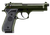 Beretta USA J92F300GR15 92FS  Full Size Frame 9mm Luger 15+1 4.90" Black Steel Barrel, OD Green Cerakote Serrated Slide, OD Green Cerakote Aluminum Frame w/Beavertail, Black Textured Grip