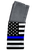 Mission First Tactical EXDPM556AMB1 Extreme Duty  30rd 223 Rem/5.56x45mm Fits AR-15/M4 Black w/Blue Line American Flag Polymer