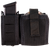High Speed Gear 41P000BK TACO Duty Single Pistol & Handcuff Holder, Black Nylon with MOLLE Exterior, Fits MOLLE & 2" Belt