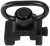 Bulldog BD886 Deluxe Push Button Swivel Black 1.25" Steel QD Rail Mount