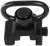 Bulldog BD886 Deluxe Push Button Swivel Black 1.25" Steel QD Rail Mount