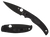 Spyderco C244PBBK Native Chief Lightweight 4.02" Folding Plain Black DLC CTS BD1N SS Blade/Black Textured FRN Handle Includes Pocket Clip