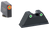 AmeriGlo GL331 Optic Compatible Sight Set for Glock  XL Tall Green Tritium Orange Outline Front Sight-Green Tritium White Outline Rear Sight