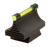 TruGlo TGTG95530RG Front Sight  Green Front Fiber Optic/Black Frame 3/8" Dovetail, .530" High