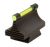 TruGlo TGTG95530RG Front Sight  Green Front Fiber Optic/Black Frame 3/8" Dovetail, .530" High