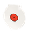 Birchwood Casey RND12 Round Steel Target Plate 12" Centerfire Rifle/Handgun Target Black/Red/White NM500 Steel Hanging