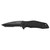 Kershaw Kuro Folding Knife 3-1/10" Partially Serrated American Tanto Blade Black