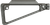 Midwest Industries MITRIF Triangle Fixed Stock Black 6061 Aluminum
