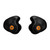 CUSTOM MOLDED PERCUSSIVE SHOOTING EARPLUG,  BLACK