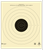 Action Target SR1100 Sighting Military Bullseye Tagboard Hanging 100 yds 21" x 21" Black/White 100 Per Box