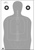 Action Target FTQ15ANTAV2100 Qualification  Silhouette/Vitals Paper 23" x 35" Gray/White 100 Per Box