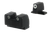 AmeriGlo SG181 Optic Compatible Sight for Sig Sauer  Tall Suppressor Green Tritium White Outline Front Sight-Green Tritium White Outline Rear Sight