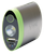 HME HW Hand Warmer  with Light ABS Plastic Sliver w/Green Accent Rechargeable Lithium Ion