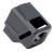 Faxon Firearms FFPACOMPSSG01 EXOS-523 Compensator for G43 Black Anodized Aluminum 1/2"x28 Threads 1.125" OAL 9mm