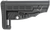 NcStar DLG-086 Classic Commercial Stock Black Polymer Adjustable Stock with Metal QD Bases & Rubber Butt Pad For Commercial Spec Buffer Tubes (Tube Not Included)
