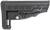 NcStar DLG-086 Classic Commercial Stock Black Polymer Adjustable Stock with Metal QD Bases & Rubber Butt Pad For Commercial Spec Buffer Tubes (Tube Not Included)