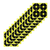EZ-Aim 15218 Splash Reactive Target SPOT Paper Hanging 12" x 12" Black/Yellow 12 PK