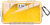 Pelican 1060027100 Micro Case  Yellow/Clear Polycarbonate 9.88" Long