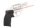 Crimson Trace 0151301 Accu-Grips Laser Sight Defender Series Black Polymer, Red Laser 5mW Output, 633nM Wavelength, Fits S&W J Frame Round Butt/Taurus Small Frame (Except 85 Models) Revolver
