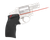 Crimson Trace 0151301 Accu-Grips Laser Sight Defender Series Black Polymer, Red Laser 5mW Output, 633nM Wavelength, Fits S&W J Frame Round Butt/Taurus Small Frame (Except 85 Models) Revolver