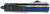 Templar Knife LBTB131 Gen II Back The Blue Large 3.50" OTF Dagger Plain Black Oxide Stonewashed 440C SS Blade, 5.25" Black & White w/Blue Line Aluminum Handle, Glass Breaker