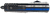 Templar Knife LBTB131 Gen II Back The Blue Large 3.50" OTF Dagger Plain Black Oxide Stonewashed 440C SS Blade, 5.25" Black & White w/Blue Line Aluminum Handle, Glass Breaker