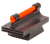 TruGlo TGTG95343RR Front Sight  Red Front Fiber Optic/Black Frame 3/8" Dovetail, .343" High