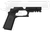 Recover Tactical CC3P0104 Frame Grip  Black Polymer Frame with Interchangeable Black & Gray Panels for Standard Frame 1911