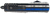 Templar Knife MBTB131 Gen II Back The Blue Slim 3.43" OTF Dagger Plain Black Oxide Stonewashed 440C SS Blade, 5.05" Black & White w/Blue Line Aluminum Handle, Glass Breaker